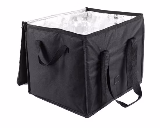 Borsa termica per la consegna di alimenti in tessuto non tessuto termico per pranzo con logo personalizzato stampato di alta qualità e design popolare