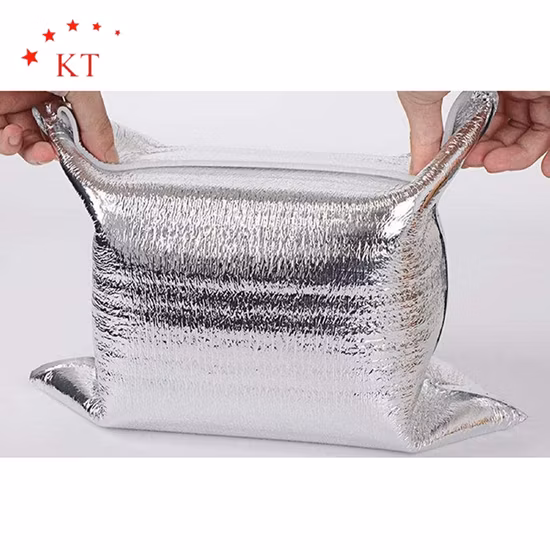 Fodere termiche per scatole termiche per la conservazione degli alimenti isolate con borsa termica per isolamento termico in foglio di alluminio per la spedizione di alimenti