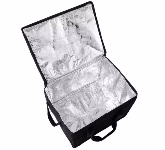 High Quality Popular Design Custom Logo Printed Insulated Lunch Thermal Non Woven Food Delivery Cooler Bag