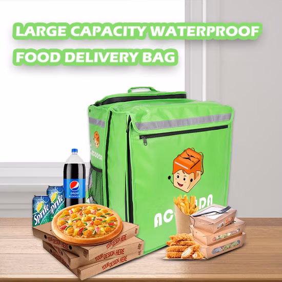 Borsa termica riutilizzabile promozionale per il pranzo, borsa termica in foglio di alluminio, borsa per la consegna dell'isolamento dello scomparto del dispositivo di raffreddamento per alimenti eterno
