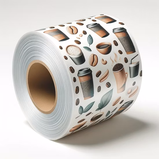 Rotolo di busta di imballaggio termosaldabile personalizzato Pellicola BOPP PE CPP metallizzata per film di imballaggio in cellulosa alimentare Imballaggio di tè e snack