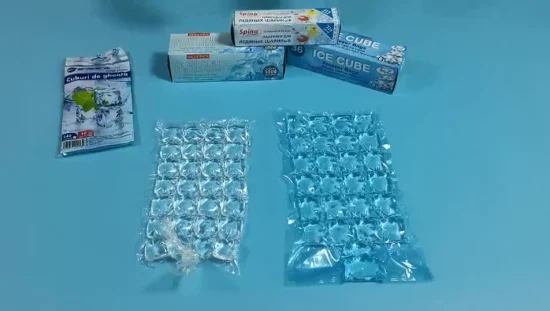 Sacchetti di imballaggio per cubetti di ghiaccio in plastica di sicurezza per alimenti usa e getta